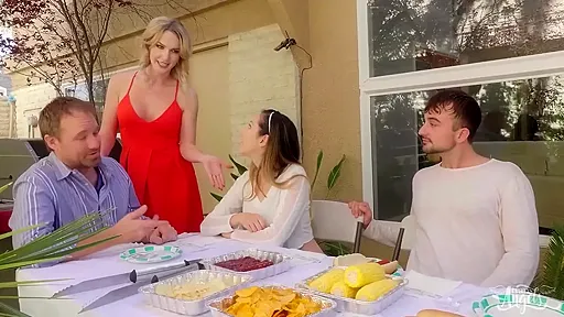 Mason Lear And Kayleigh Coxx In Steals The Boyfriend And Turns The Kitchen Into Pure Heat